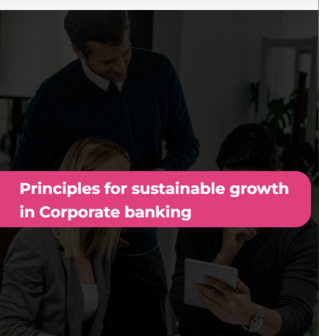 Principles for sustainable growth in Corporate banking